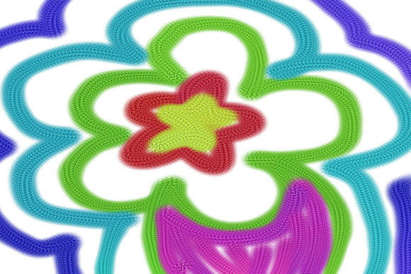 Download Colorful Flower Shapes Background Art - Background art Collection