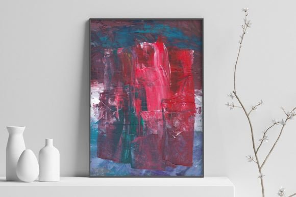 Download Grunge Red Abstract Printable Wall Art - Print Collection