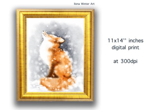 Download Watercolor Cute Fox Printable Wall Art - Print Collection